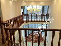 Solid wood chamber fence Solid wood balcony guardrail solid wood stairs guardrail column