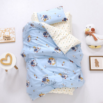 Pure cotton kindergarten quilt three-piece set of childrens quilt six-piece set baby nap into the garden crib bedding