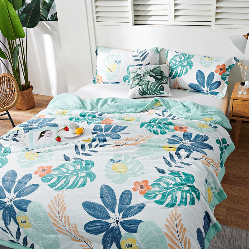 Summer washed cotton summer cool quilt soybean fiber quilt double air-conditioning quilt machine washable student dormitory single spring and autumn quilt