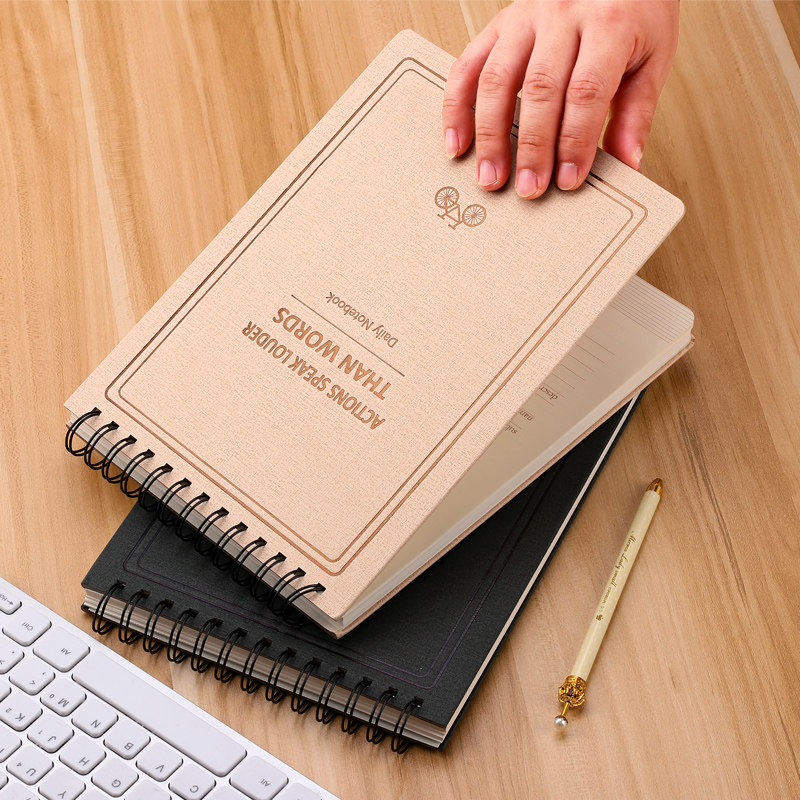 Minimalist day note Ben b5 University students Art and refinement Upper Coil Notebook Office notepad Large number thickened This sub-coil This thickened Retro Japanese notebooks This ultra-thick coil Beni