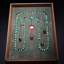 Old collection of old cats eye beads with box and beads