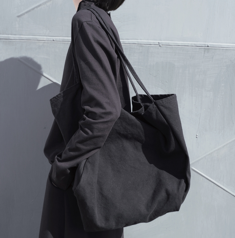 Thirty-One / Niche Dark Style Large Capacity Thick Open-Top Shoulder Bag Handbag Shopping Bag Canvas Bag Thirty-One / Niche Dark Style Large Capacity Thick Open-Top Shoulder Bag Handbag Shopping Bag Canvas Bag