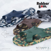 Thailand imported Subber Soul rubber casual non-slip durable outer penetrating breathable mens thick bottom one-word drag