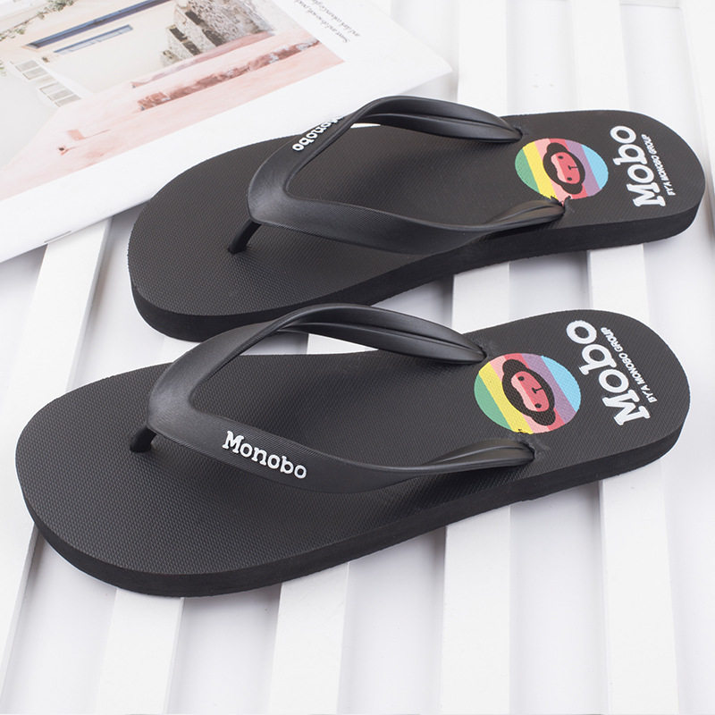 New MONOBO Thai Little Monkey Men and Women Couple Rubber Outside Anti-Slide Beach Sandslippers