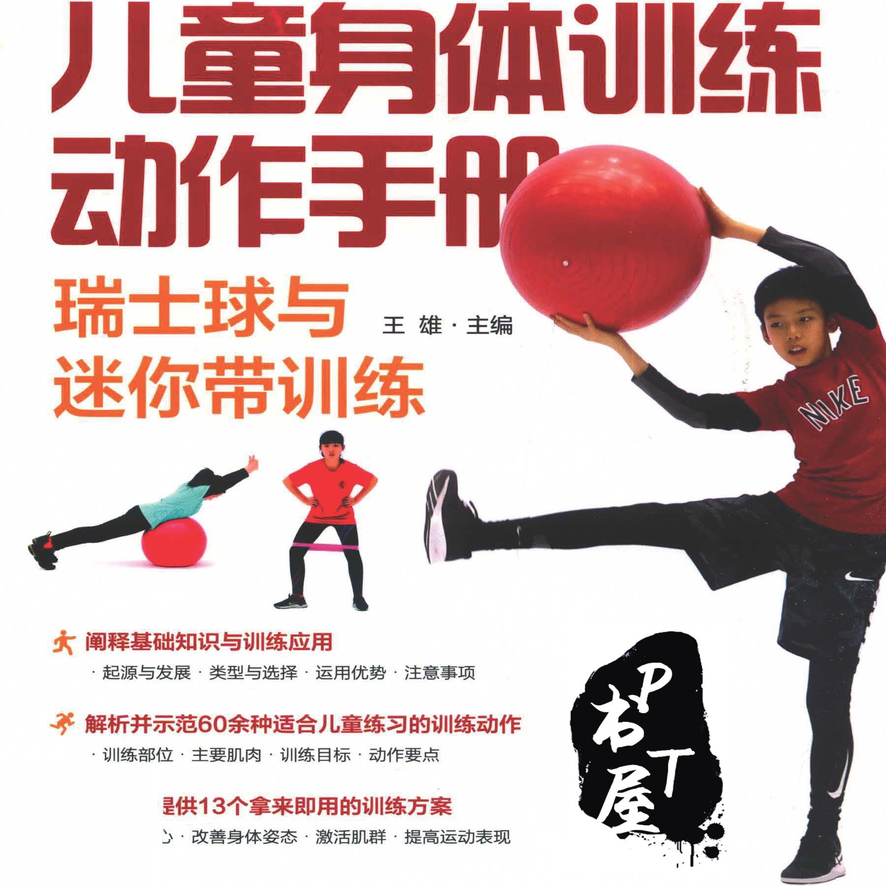 儿童身体训练动作手册 瑞士球与迷你带训练 Book Cover