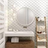 Вентиляционная рыбная масштабная масштаба инопланетная керамическая мозаичная мозаичная мозаичная плитка на сала