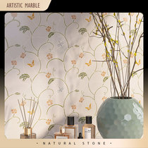 European pastoral style bedroom entrance background wall light luxury marble bathroom mosaic tiles bathroom mosaic tiles