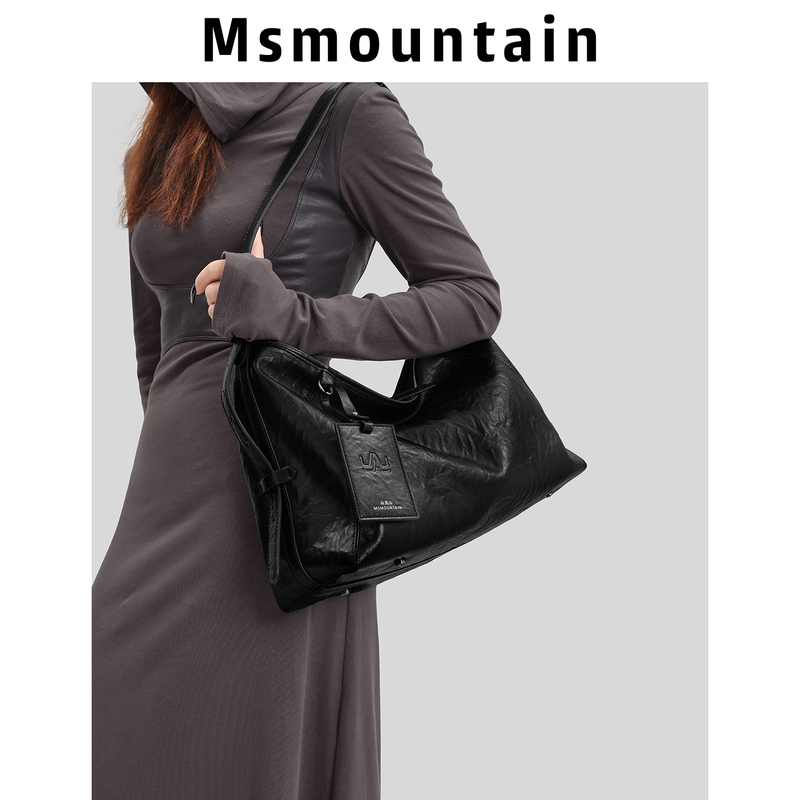 [Shanjianshan] Genuine Leather Large Capacity 2026 Super Popular Tote Bag for Women, Commuter Hobo Crossbody Bag, Shoulder Bag, Large Bag