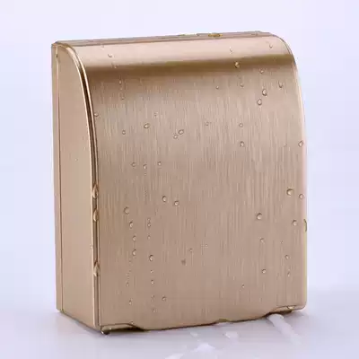 International electrician 86 champagne waterproof cover switch bathroom powder room socket protective cover splash box