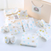 Bộ quần áo trẻ em bằng vải bông 0-3 tháng 6 Đồ sơ sinh cho bé sơ sinh xuân hè shop đồ trẻ sơ sinh Bộ quà tặng em bé