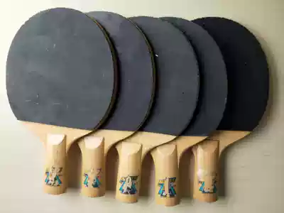 Lightning old ping-pong racket Qingdao brand old single-sided anti-glue rubber leather straight shot basswood 5-layer budding gold cup friendship