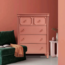 American cabinet Cabinet solid wood bedroom storage locker drawer cabinet porch decoration cabinet living room simple chest cabinet Nordic Europe