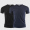 Short sleeved O-neck - black+navy blue