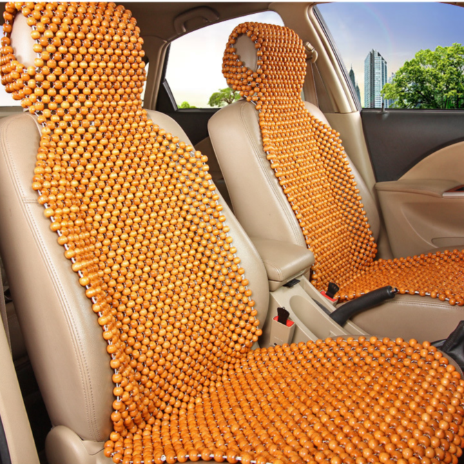 Car Seat Cushion Fragrant Wood Cushion Car Cushion All Season Universal Wood Bead Seat Cushion Summer Cool Cushion Fragrant Wood Beads Cushion