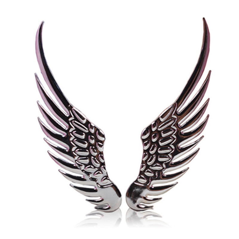 Car metal modification plate metal car label 3D stereoscopic car paste angel eagle wings body paste