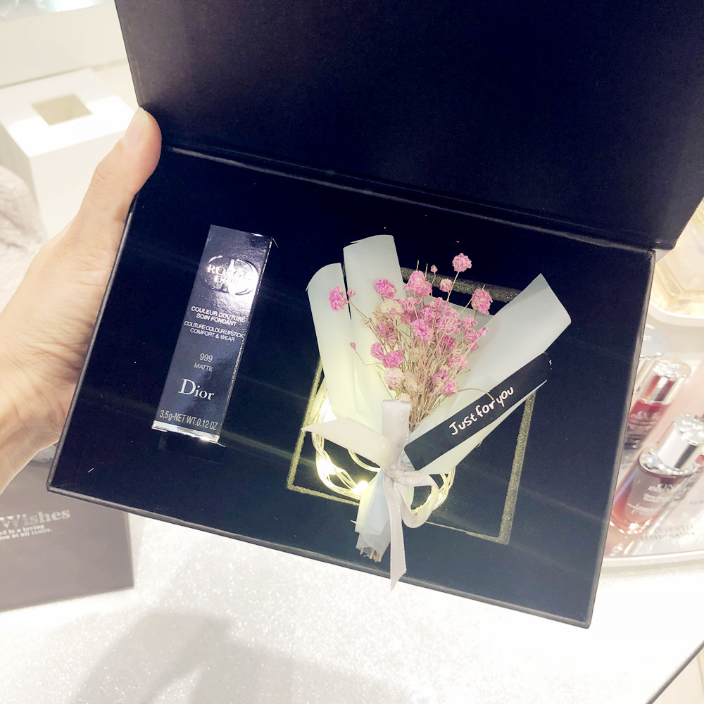 Hộp quà tặng chính hãng Dior dior màu xanh ngôi sao son môi màu xanh vàng quyến rũ 999 740 - Son môi các hãng son nổi tiếng
