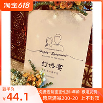 Wedding Booking Wedding Ins BACKGROUND CLOTH VERTICAL EDITION POSTER HOTEL WELCOME BUNKPLATE BACKGROUND BOARD CUSTOMIZED DESSERT TABLE ARRANGEMENT