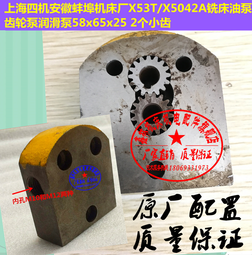 X53T X53T X5042 x6132 x6132 milling machine oil pump mussel port milling machine gear pump oil pump motor JWYB081-4