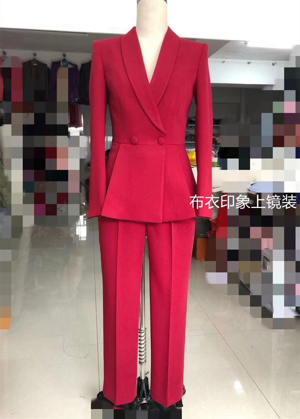 Commoner impression tailor-made hostess mirror outfit announcer art candidate interview small suit QB8179