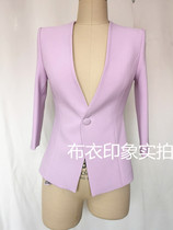 Cloth impression tailor-made female host on camera announcer art examiner interview small suit QB873