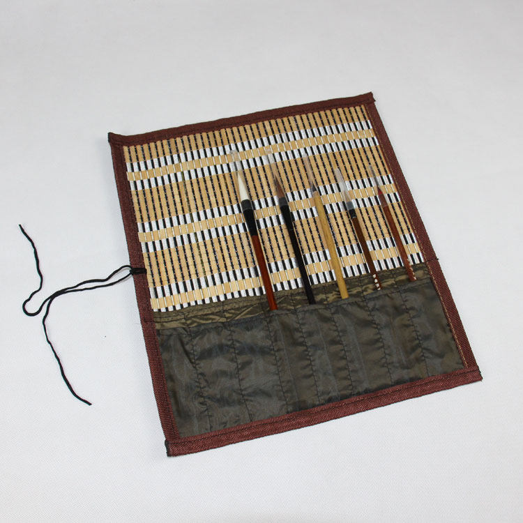 Pen curtain Brush pen bag Bamboo brush roll pen bag Brush bag Pen curtain Bamboo curtain 