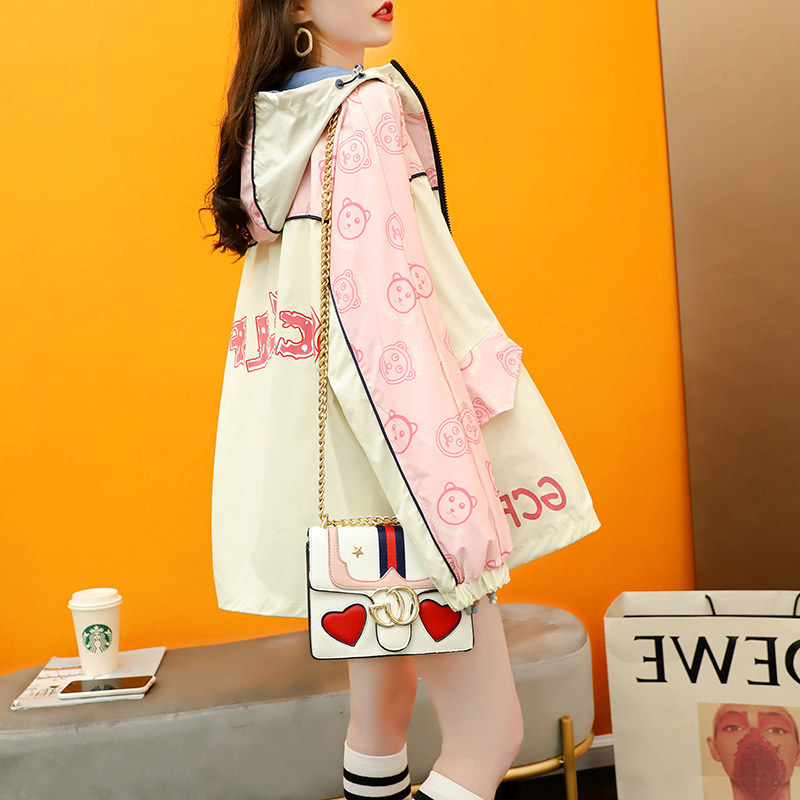 Pregnancy Woman Dress Fashion Spicy Mother Korean Version Thick Cotton T Tide Thin Jacket Woman Loose large size Size Spring Autumn Season Open Cardiovert Jacket