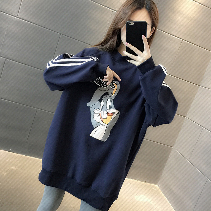 Pregnancy Woman Dress 2021 New Spring Loaded Loose Clothing Jacket Tide Spring Autumn Thin size Size Gestation Momo No Hat Blouse