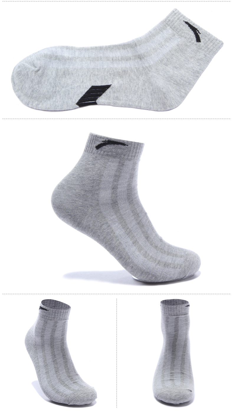 Anta Men Vớ Thể thao Bít tất Vớ Mùa đông Mới Thoải mái Khử mùi Cotton Vớ Nam Vớ ngắn Nam vớ cổ cao
