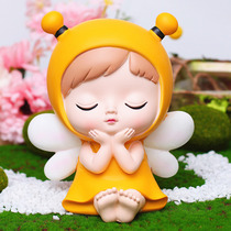 Cute girl childrens piggy bank can be stored in the piggy bank net Red Girls money jar small decoration birthday gift