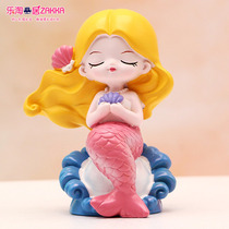 Blind box hand office 2020 Net Red new doll ornaments mermaid little Princess Doll Girl version birthday gift