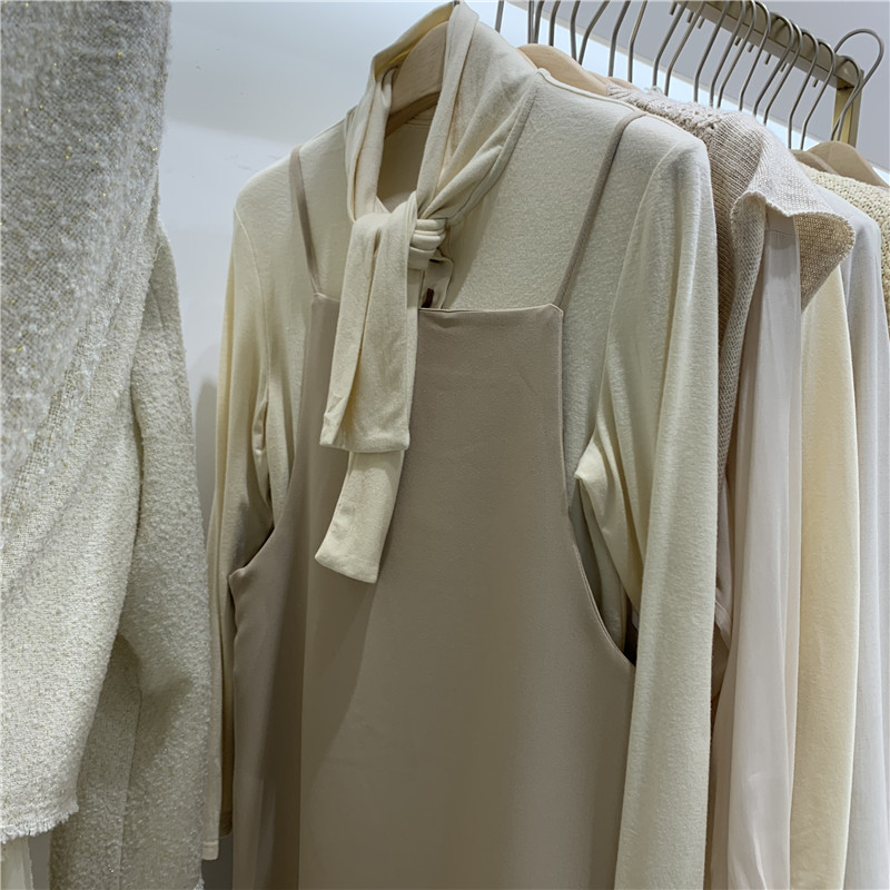 UUS2020 early autumn new DT temperament light mature style women's dress women's long version loose Joker skirt