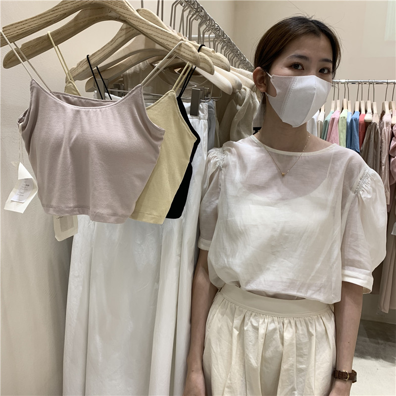 forlovenancy love and Nancy Xia all-match self-cultivation bottoming shirt beautiful back sexy small suspenders 81128 - Taobao