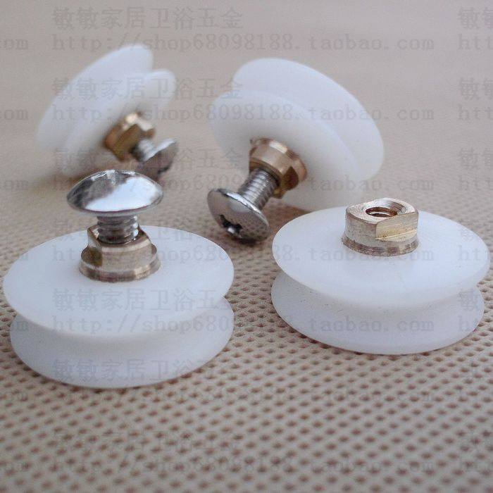 Shower room pulley Accessories Hanging wheel Vintage pulley Bathroom pulley wheel slotted pulley Single wheel