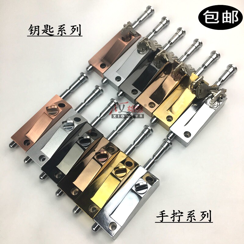 Spring bolt lock wooden door floor insert lock with frame glass door lock glass swivel door lock Ming fitting mobile door floor lock-Taobao