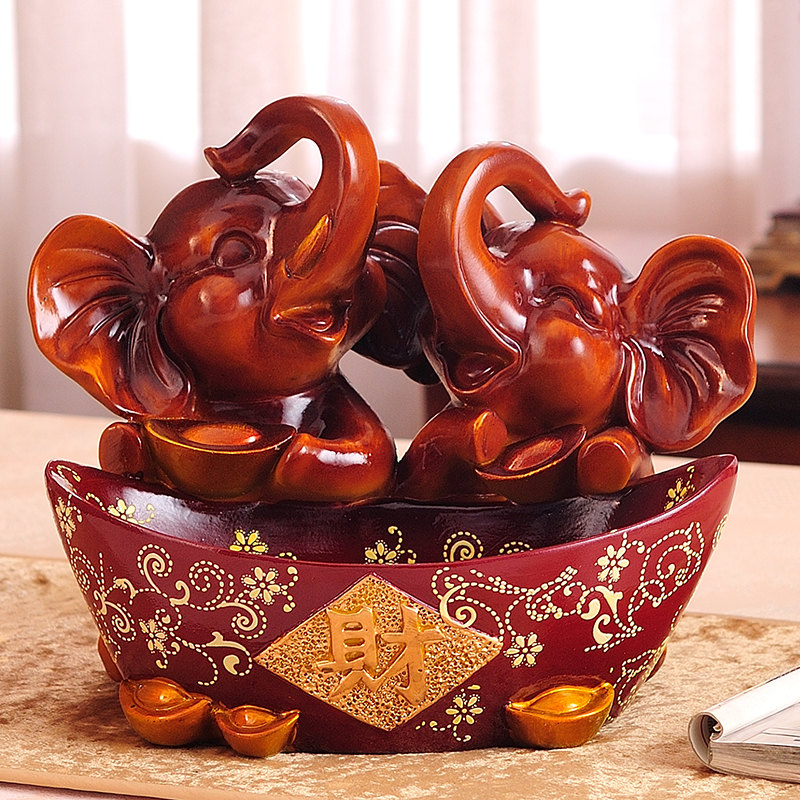 Eurostyle Merchants Feng Shui Creative Living Room Tea Table Xuanguan Key Containing the High-end Decoration Wedding Gifts