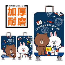 Thickened wear-resistant luggage protective cover tie rod travel leather box jacket dust cover 20 24 26 28 29 inch