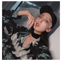 Xiao Zhan goggles Douyin same style protective glasses waterproof dustproof spit droplets personalized ins transparent glasses