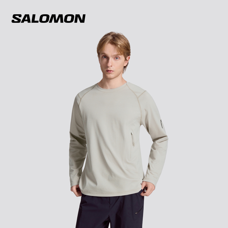 Salomon Salomon Outdoor Hiking and Mountaineering Men's Comfortable Long-Sleeved T-Shirt Pl Od Dry Ls Tee m Salomon Salomon Outdoor Hiking and Mountaineering Men's Comfortable Long-Sleeved T-Shirt Pl Od Dry Ls Tee m