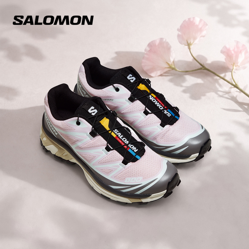 Salomon Salomon Outdoor Women's Shoes Mesh Sports Casual Shoes Pink Classic Retro Functional Style Xt-6