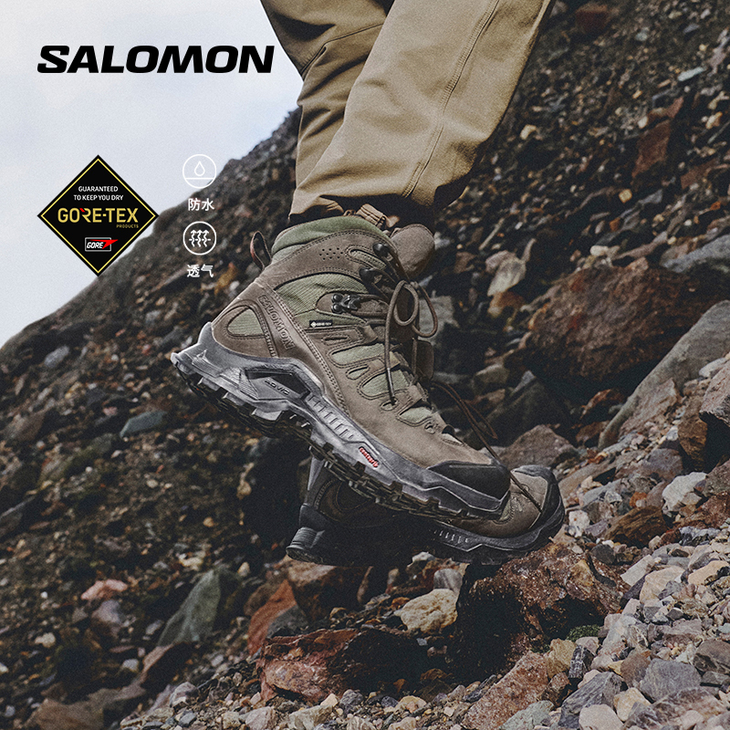 Salomon Salomon Outdoor Men's and Women's Waterproof Mid-Top Hiking and Mountaineering Shoes Quest Tracker Gtx