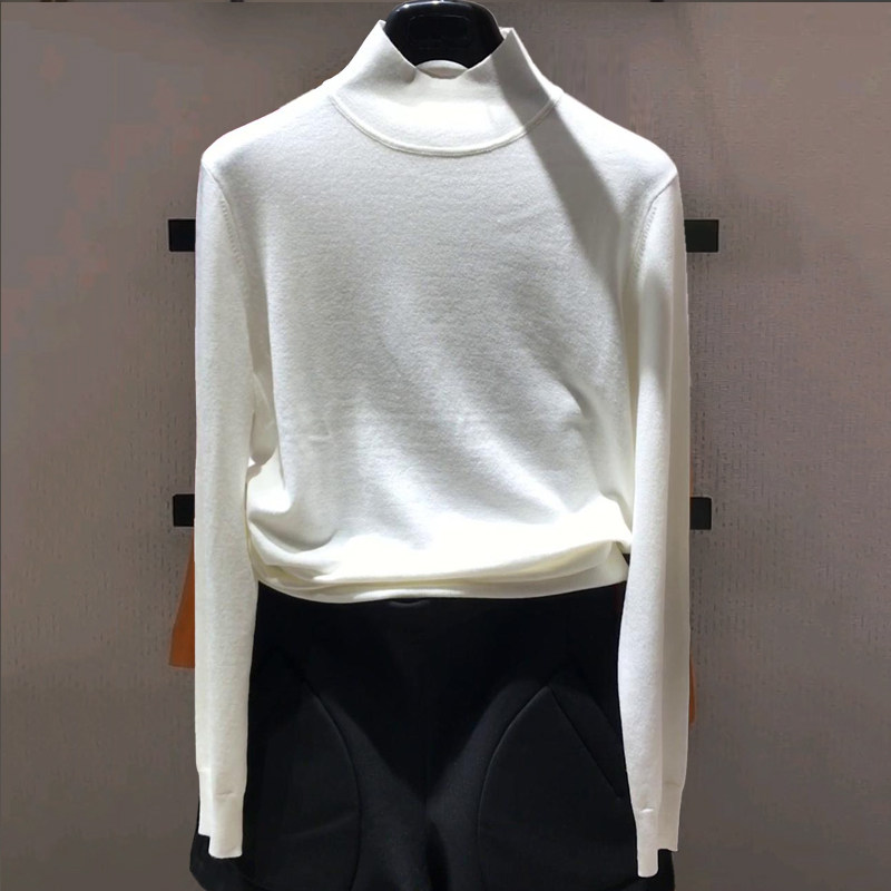 Special cabinet Gothic new 2022 autumn and winter semi-high collar women's dress thickened with bottom sweater knit goat sweater