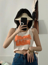 Female Group Wind Hot Girl Jump Jazz Jazz Dance Blouse With Little Harness Design Sensation Inside a short sleeveless vest damp