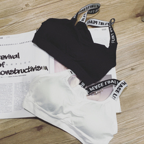 jazz hip-hop jazz letter sling vest breast sports bra short bra underwear bottled Joker women tide