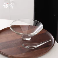 Tchowan Chuyun's Bird's Gont Cup с ложкой, салат-миска в японском стиле, десертная чаша, чашка мороженого, теплостойким стеклом