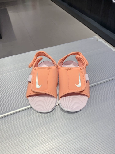 Nike, модные детские босоножки для мальчиков с открытыми пальцами ног на липучке, пляжная обувь