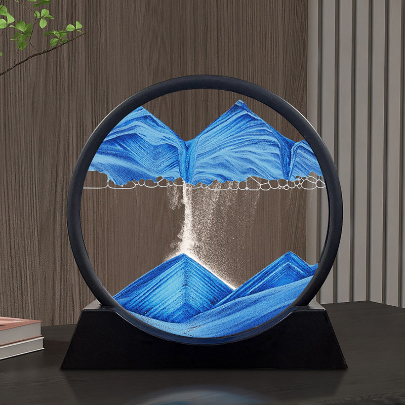 Quicksand painting hourglass decoration living room TV cabinet wine cabinet decoration creative decompression office desktop light luxury gift