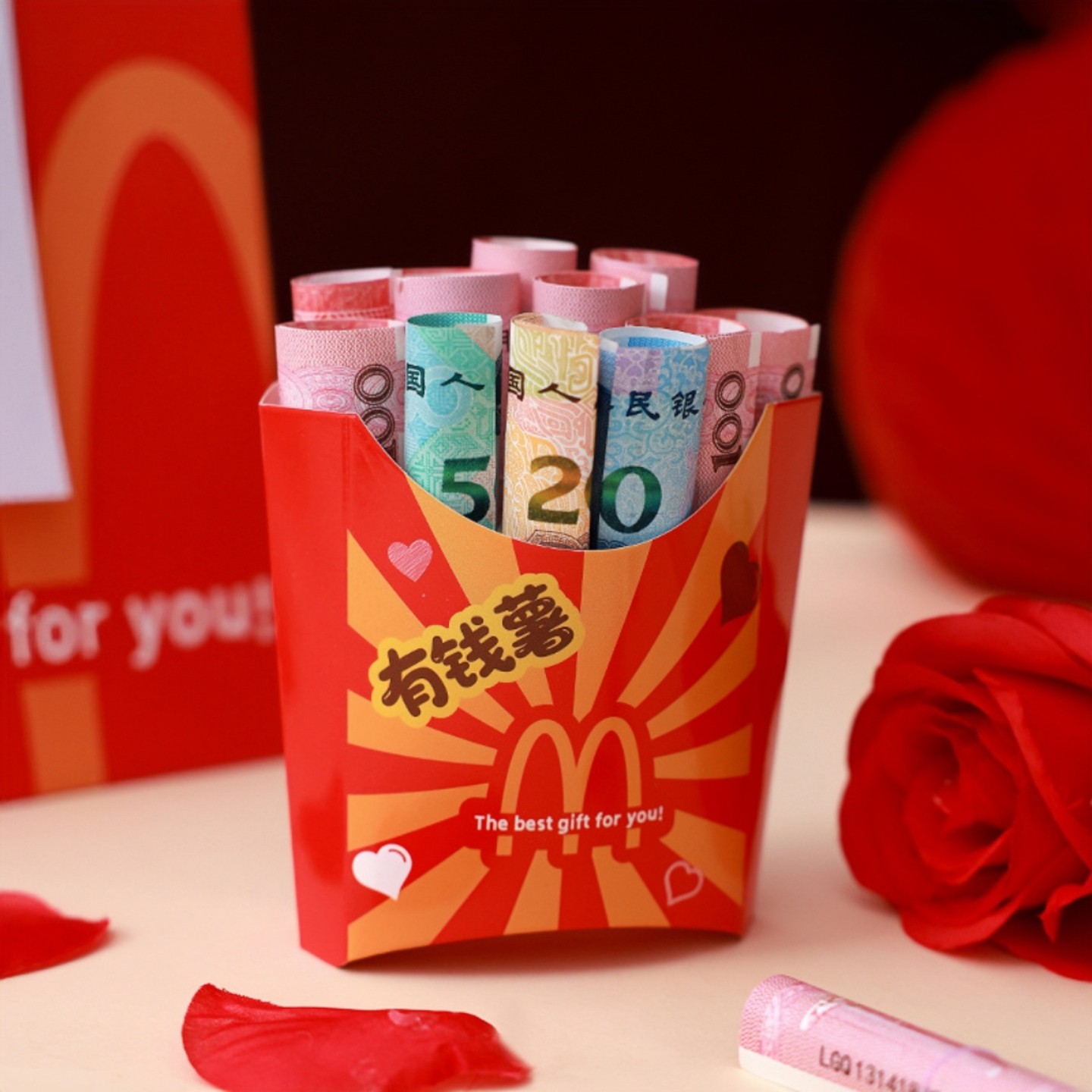 DIYクリエイティブギフトセットギフトボックス2026新スタイル楽しいギフトパケット赤い封筒誕生日とフェスティバル赤い封筒バッグ