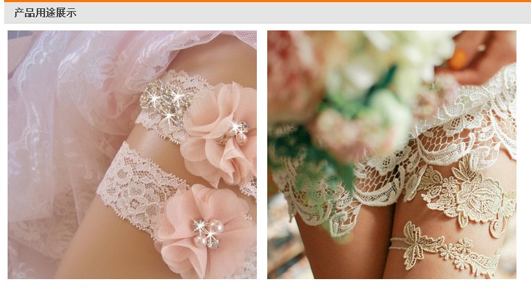 Wedding châu Âu và Mỹ Garter Wedding Wedding Garter Princess Thigh Ring Phụ kiện cưới AliExpress Hot dây nịt tất kẹp áo sơ mi