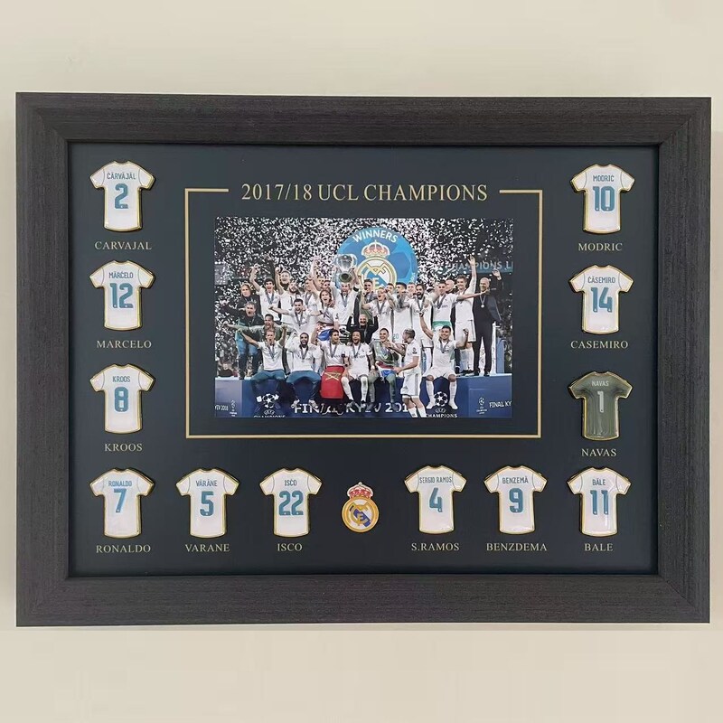 Real Madrid, Barcelona, Yarmal Jersey, Badge, Photo Frame, Fan Merchandise, Atletico Madrid, Mbappe, Gift for Boyfriend