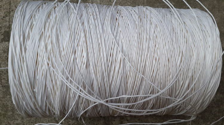 1 5mm white paper rope clothing tag paper rope kraft paper rope white elevator card rope single strand paper rope 150 meters